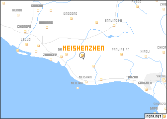 map of Meishenzhen