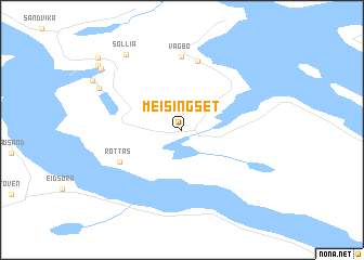 map of Meisingset