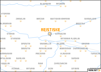 map of Meistiškė