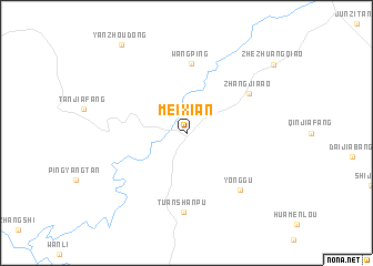 map of Meixian