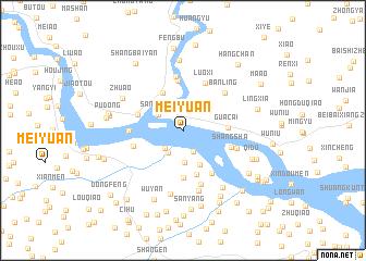 map of Meiyuan