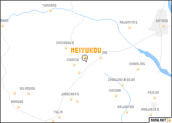 map of Meiyukou