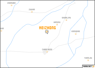 map of Meizhong