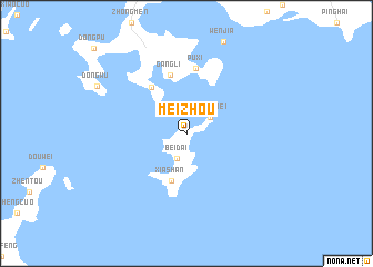 map of Meizhou
