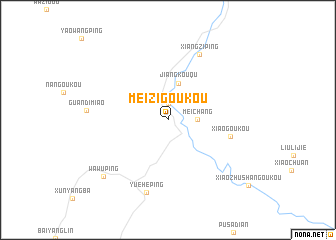 map of Meizigoukou