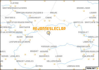 map of Méjannes-le-Clap