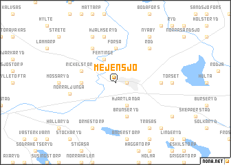 map of Mejensjö