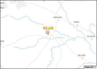 map of Mejia