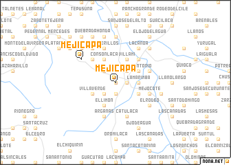 map of Mejicapa