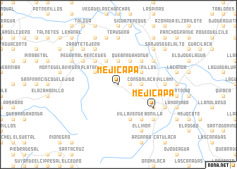 map of Mejicapa