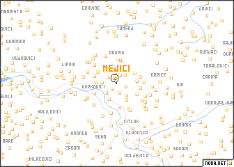 map of Mejići