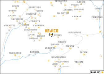 map of Mejico