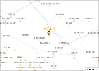 map of Mejīn