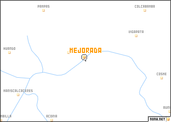 map of Mejorada