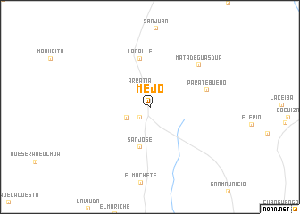 map of Mejo