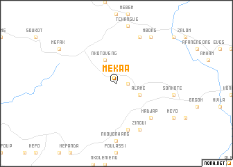 map of Mékaa