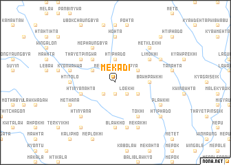 map of Mekadi