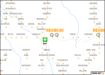 map of Mékak