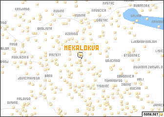 map of Meka Lokva