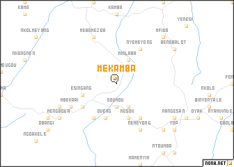 map of Mékamba