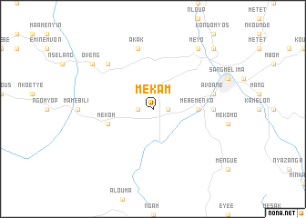 map of Mékam