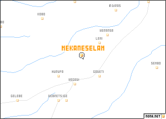 map of Mekane Selam