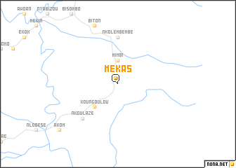 map of Mékas