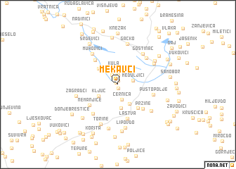 map of Mekavci