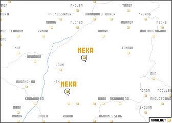 map of Meka