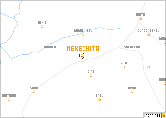 map of Mekʼechʼita