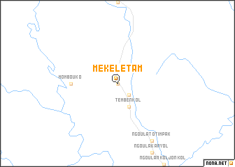 map of Mékel Etam