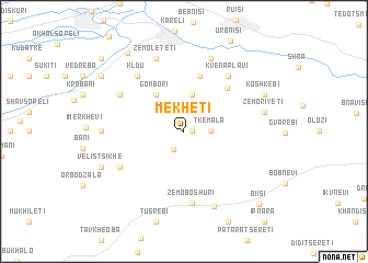 map of Mekheti