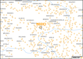 map of Mekići