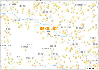 map of Mekiljica