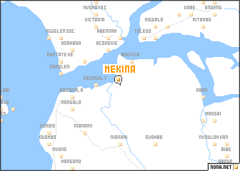 map of Mékina