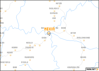 map of Mékin