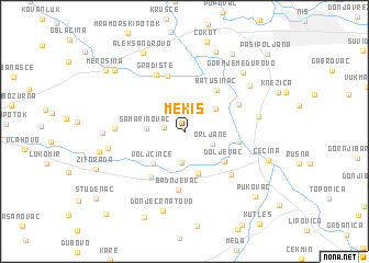 map of Mekiš