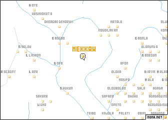 map of Mekkaw