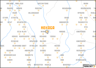 map of Mekoga