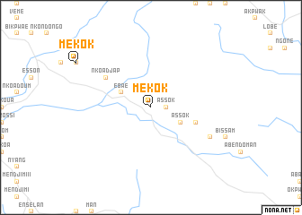 map of Mékok