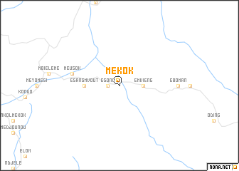 map of Mékok