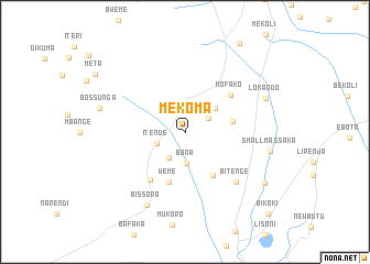 map of Mekoma