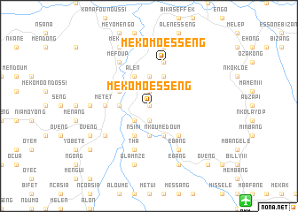 map of Mékomo Esseng