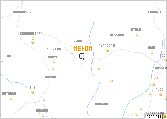 map of Mekom