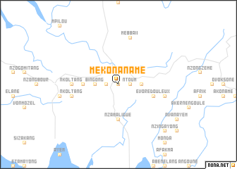 map of Mékonaname