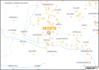 map of Mekote