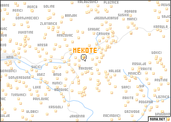 map of Mekote