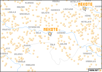 map of Mekote