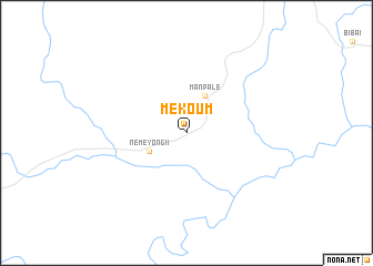 map of Mékoum