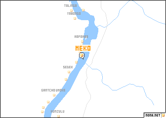 map of Meko